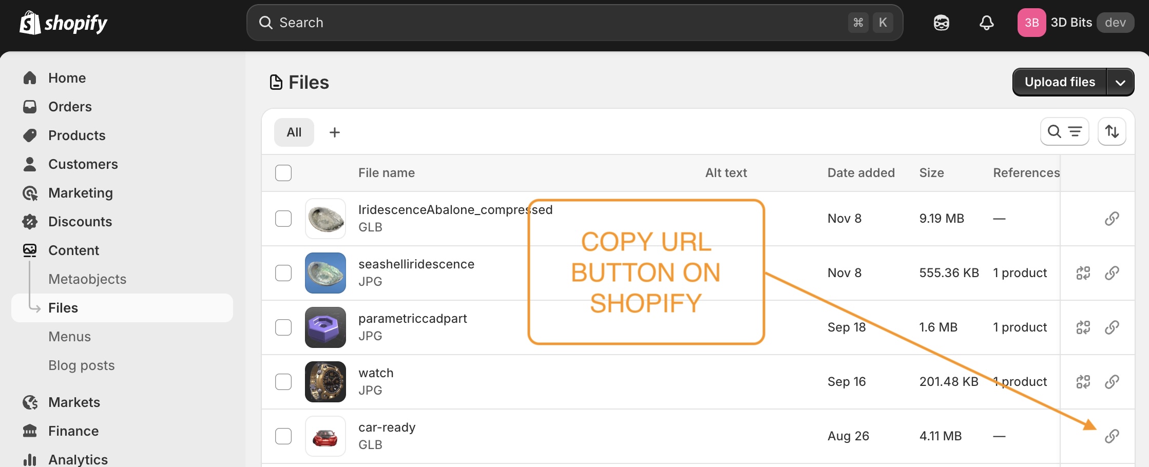 Shopify File Management