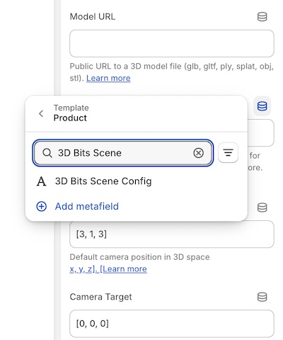 Dynamically link settings to product metafields