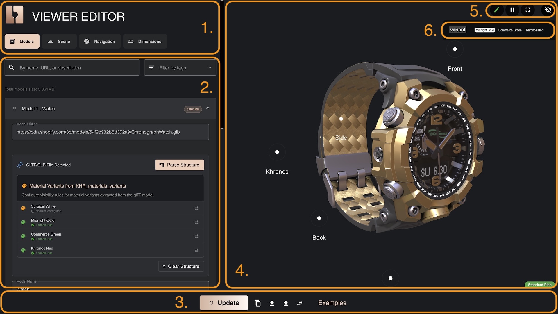 3D Bits Viewer Editor Interface Overview