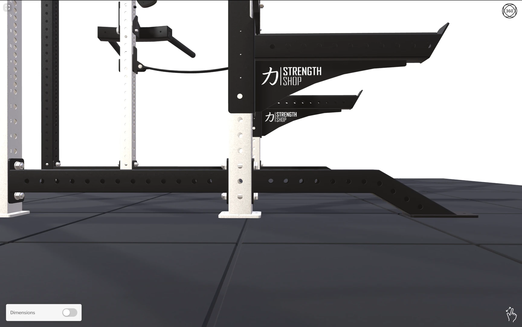 Strength Shop Riot MRR 75 Power Rack close-up detail 3