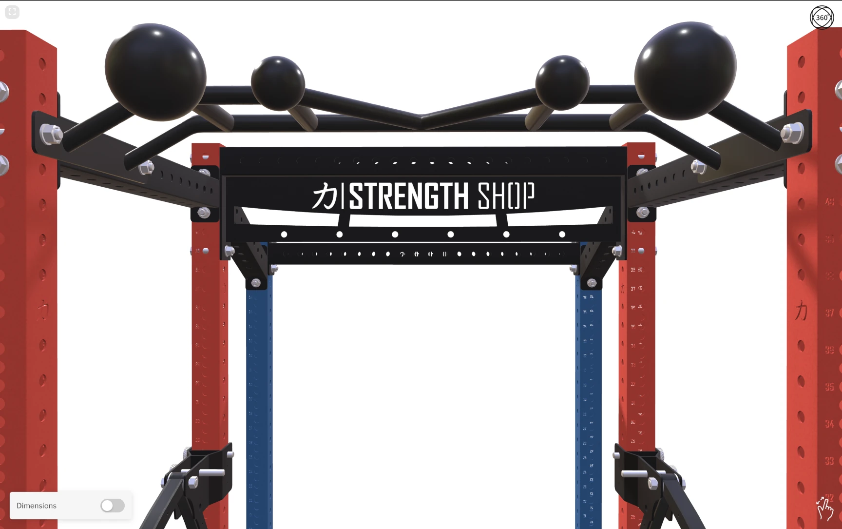 Strength Shop Riot MRR 75 Power Rack close-up detail 4