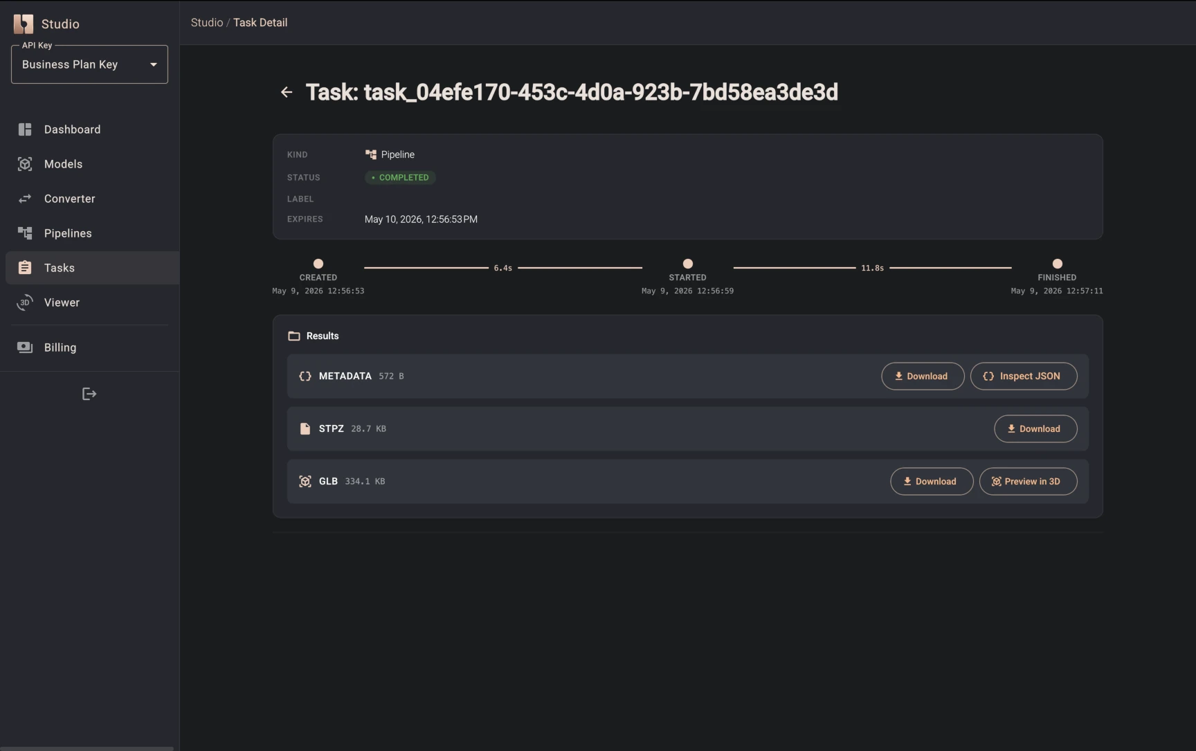 CAD Cloud task processing status tracking 2