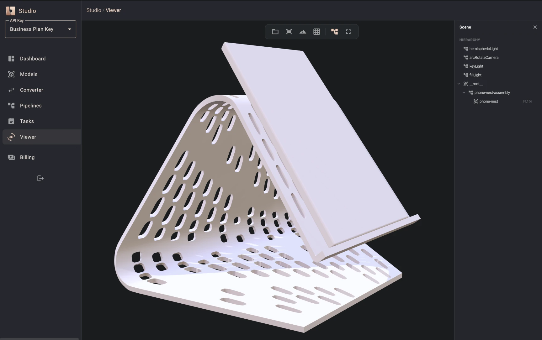 Interactive 3D preview of generated parametric models in CAD Cloud 1
